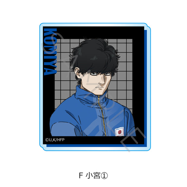 "Hyakuemu." 3-Way Acrylic Badge (Small) Komiya 1