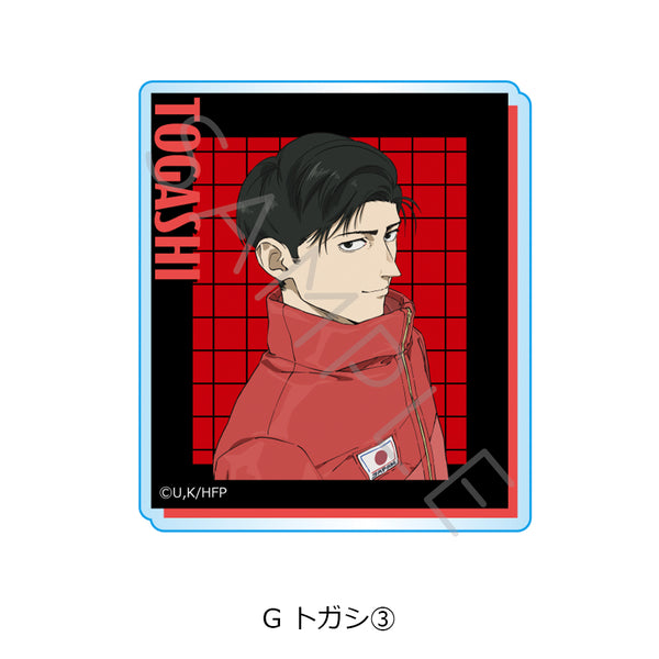 "Hyakuemu." 3-Way Acrylic Badge G Togashi 3