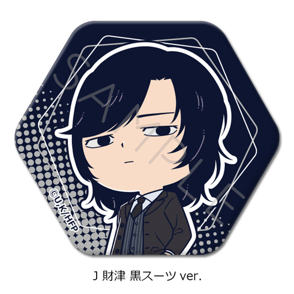 "Hyakuemu." Hexagonal Pin Badge J: Saitsu (Black Suit Ver.)