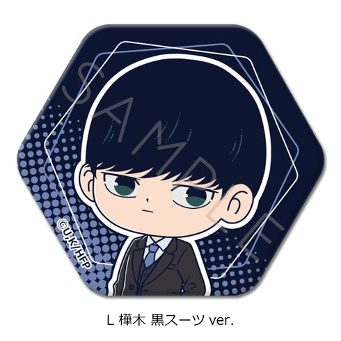 "Hyakuemu." Hexagonal Pin Badge L: Kabaki (Black Suit Ver.)