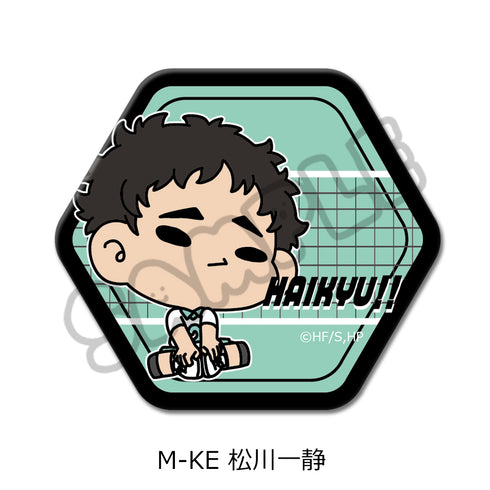 "Haikyu!!" 10th Series Hexagonal Pin Badge (mochocho) M-KE Kazushizuka Matsukawa