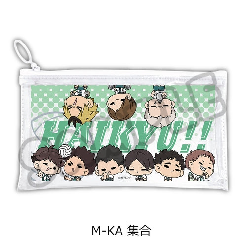 "Haikyu!!" 10th Series Flat Clear Pouch (mochocho) M-KA Collection
