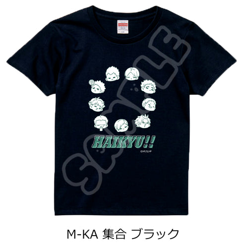《排球少年!!》第10彈 T恤 (mochocho) M-KA 集合 黑色 M號