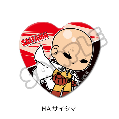 『ワンパンマン』ハート型缶バッジ MA サイタマ