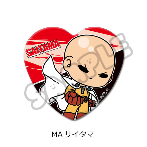 『ワンパンマン』ハート型缶バッジ MA サイタマ