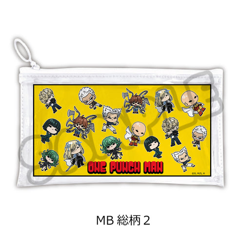 『ワンパンマン』フラットクリアポーチ MB 総柄2