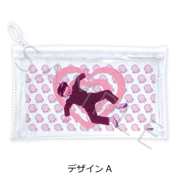 "Go for It, Nakamura-kun!!" Flat Clear Pouch, Design A