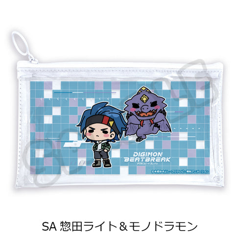 『DIGIMON BEATBREAK』第2弾 フラットクリアポーチ SA 惣田ライト&モノドラモン