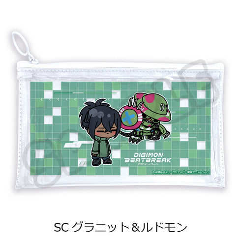 『DIGIMON BEATBREAK』第2弾 フラットクリアポーチ SC グラニット&ルドモン