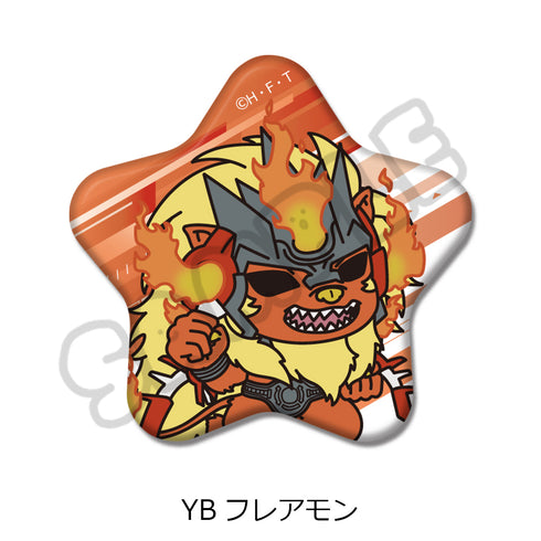 『DIGIMON BEATBREAK』第3弾 星型缶バッジ YB フレアモン