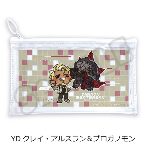 『DIGIMON BEATBREAK』第3弾 フラットクリアポーチ YD クレイ・アルスラン&プロガノモン