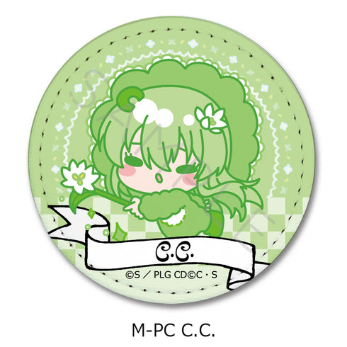 『コードギアス 反逆のルルーシュ』第6弾 レザーバッジ(丸形) M-PC C.C.