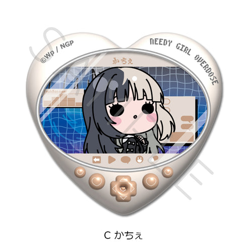 『NEEDY GIRL OVERDOSE』ハート型缶バッジ C かちぇ