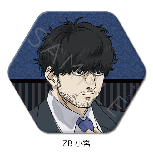 『ひゃくえむ。』第2弾 六角形缶バッジ ZB 小宮