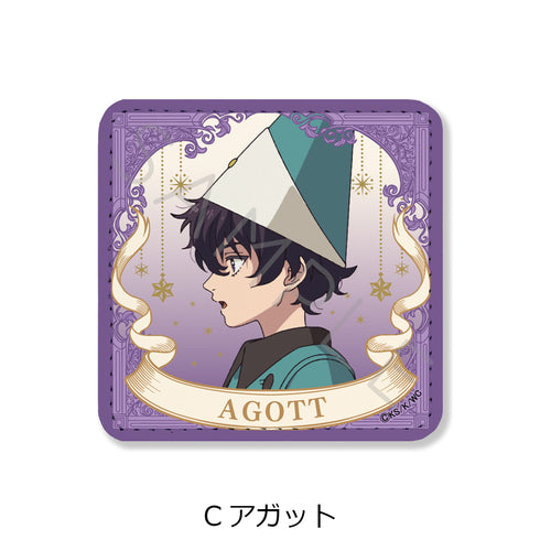 『とんがり帽子のアトリエ』レザーバッジ(スクエア) C アガット