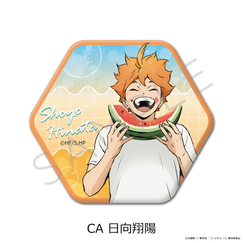 ハイキュー!!』第13弾 六角形缶バッジ CA 日向翔陽 - Anime Store.JP