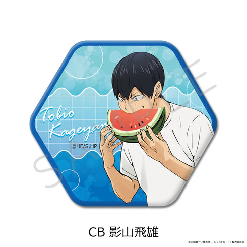 『ハイキュー!!』第13弾 六角形缶バッジ CB 影山飛雄