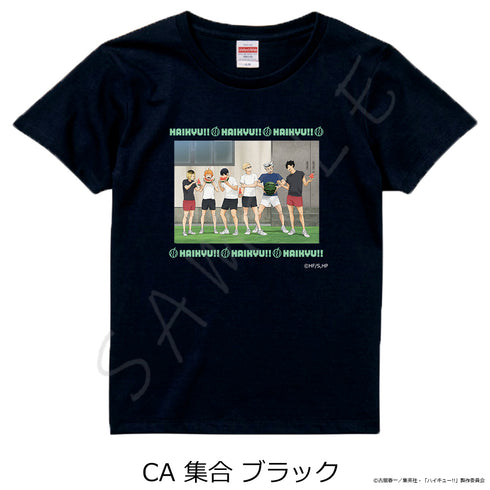 『ハイキュー!!』第13弾 Tシャツ CA 集合 ブラック XLサイズ