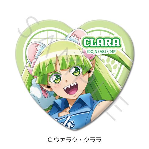 『魔入りました!入間くん』第3弾 ハート型缶バッジ C ウァラク・クララ
