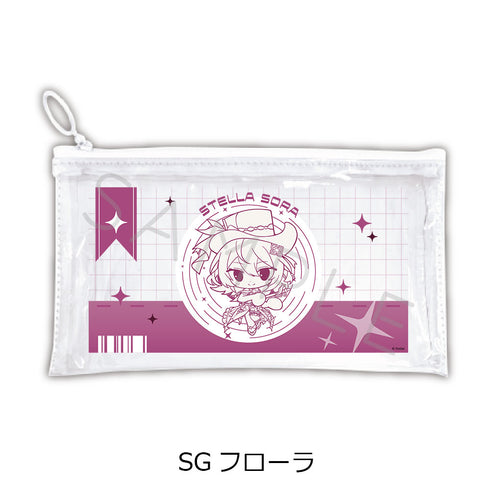 『ステラソラ』第2弾 フラットクリアポーチ SG フローラ