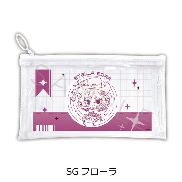 『ステラソラ』第2弾 フラットクリアポーチ SG フローラ