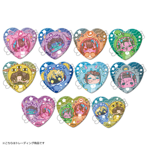 『銀河特急 ミルキー☆サブウェイ』ハート型缶バッジ(mochocho第2弾)【BOX】