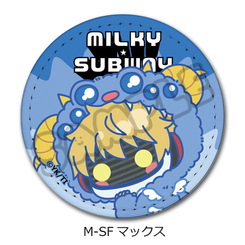 『銀河特急 ミルキー☆サブウェイ』レザーバッジ(丸形)(mochocho第2弾) M-SF マックス