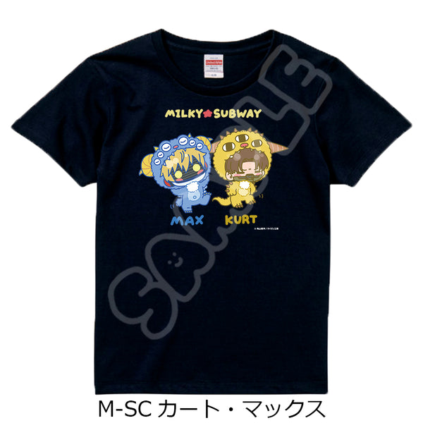 『銀河特急 ミルキー☆サブウェイ』Tシャツ(mochocho第2弾) M-SC カート・マックス ブラック XLサイズ