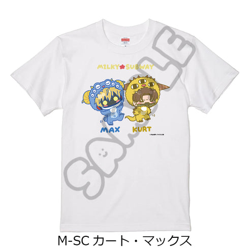 『銀河特急 ミルキー☆サブウェイ』Tシャツ(mochocho第2弾) M-SC カート・マックス ホワイト Lサイズ