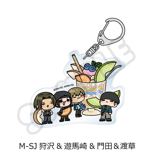 『デュラララ!!×2』第2弾 アクリルキーホルダー M-SJ 狩沢&遊馬崎&門田&渡草
