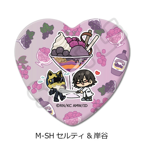 『デュラララ!!×2』第2弾 ハート型缶バッジ M-SH セルティ&岸谷