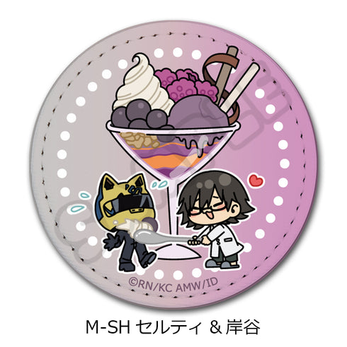 『デュラララ!!×2』第2弾 レザーバッジ(丸形) M-SH セルティ&岸谷