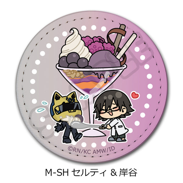 『デュラララ!!×2』第2弾 レザーバッジ(丸形) M-SH セルティ&岸谷