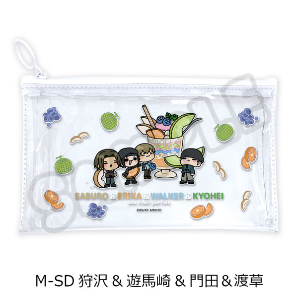 『デュラララ!!×2』第2弾 フラットクリアポーチ M-SD 狩沢&遊馬崎&門田&渡草