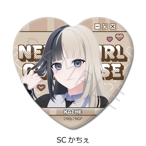 『NEEDY GIRL OVERDOSE』第2弾 ハート型缶バッジ SC かちぇ