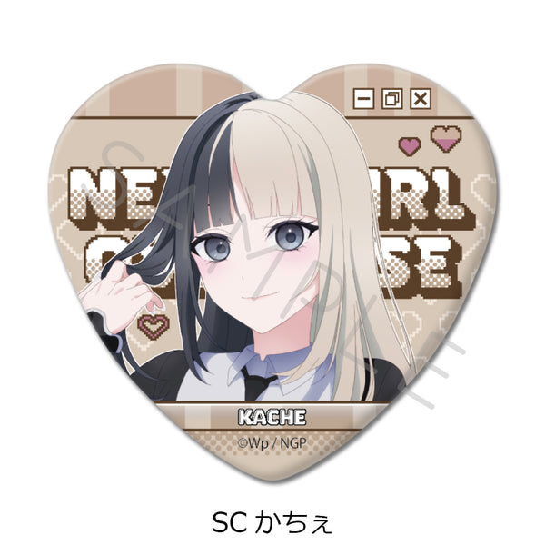 『NEEDY GIRL OVERDOSE』第2弾 ハート型缶バッジ SC かちぇ