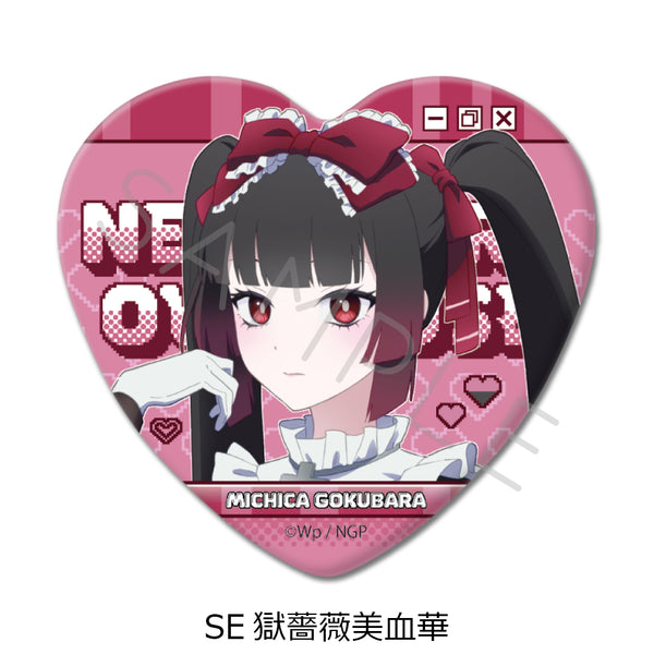 『NEEDY GIRL OVERDOSE』第2弾 ハート型缶バッジ SE 獄薔薇美血華