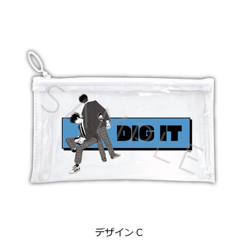 『ディグイット』フラットクリアポーチ デザインC