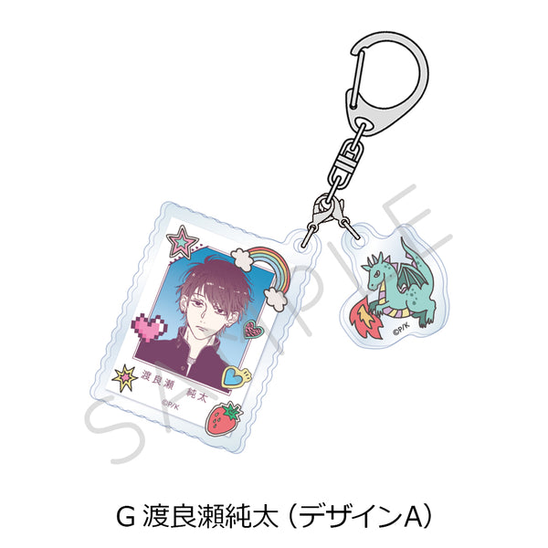 "Even Though Watarase Is a Total Loser" Acrylic Keychain G: Junta Watarase, Design A