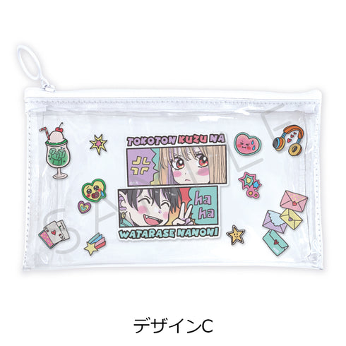 『とことんクズな渡良瀬なのに』フラットクリアポーチ デザインC