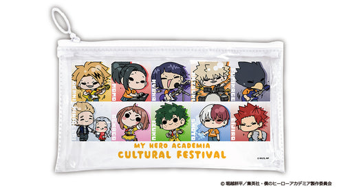 『僕のヒーローアカデミア』文化祭mochocho ファスナー付きクリアポーチ