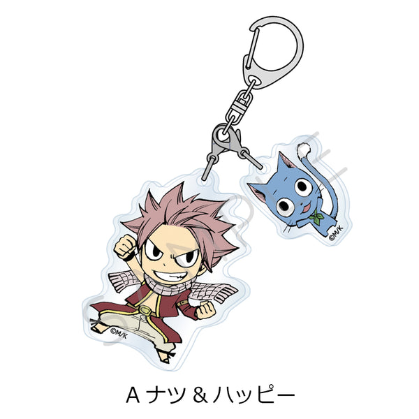 《FAIRY TAIL》2入亞克力鑰匙圈 A 納茨&哈比