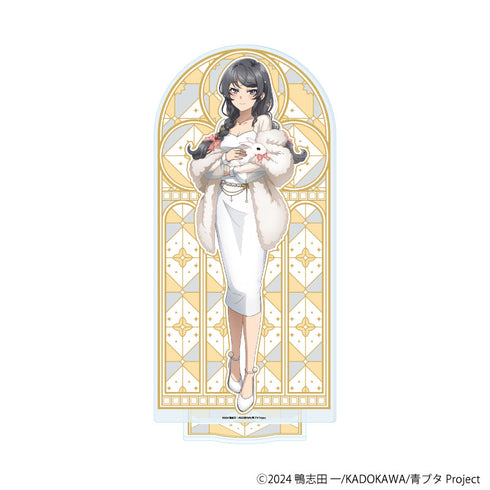 『青春ブタ野郎はサンタクロースの夢を見ない』BIGアクリルスタンド05/桜島麻衣 ホワイトウィンターver.(描き下ろしイラスト)