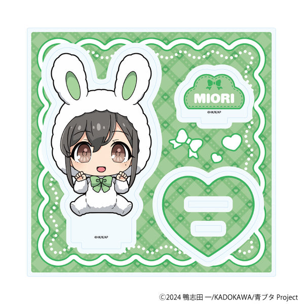 『青春ブタ野郎はサンタクロースの夢を見ない』アクリルスタンドプレート06/美東美織 ホワイトウィンターver.(ミニキャライラスト)