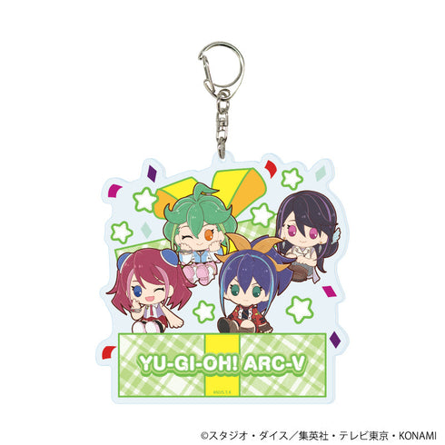 『遊☆戯☆王ARC-V』デカアクリルキーホルダー02/柚子&セレナ&リン&瑠璃(ぽてぬいアート)