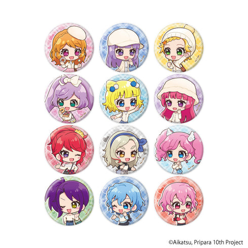 『アイカツ!×プリパラ THE MOVIE -出会いのキセキ!-』缶バッジ03/コンプリートセット(全12種)(ミニキャライラスト)