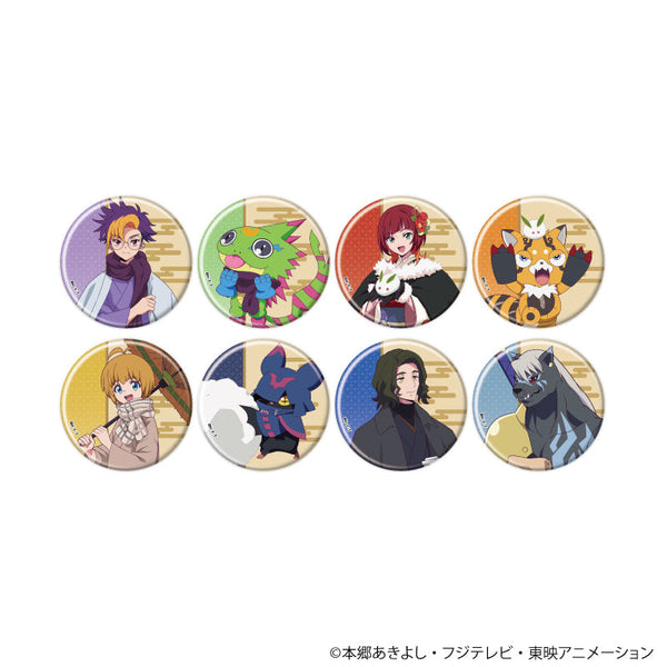 『DIGIMON BEATBREAK』缶バッジ01/冬和服ver. コンプリートセット(全8種)(描き下ろしイラスト)