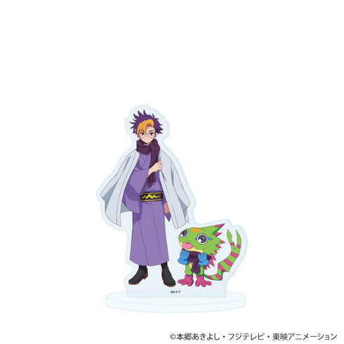 『DIGIMON BEATBREAK』アクリルスタンド01/天馬トモロウ&ゲッコーモン 冬和服ver.(描き下ろしイラスト)