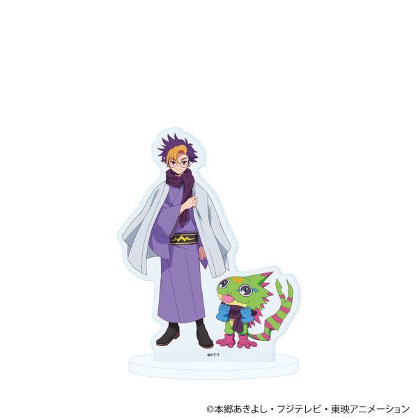『DIGIMON BEATBREAK』アクリルスタンド01/天馬トモロウ&ゲッコーモン 冬和服ver.(描き下ろしイラスト)