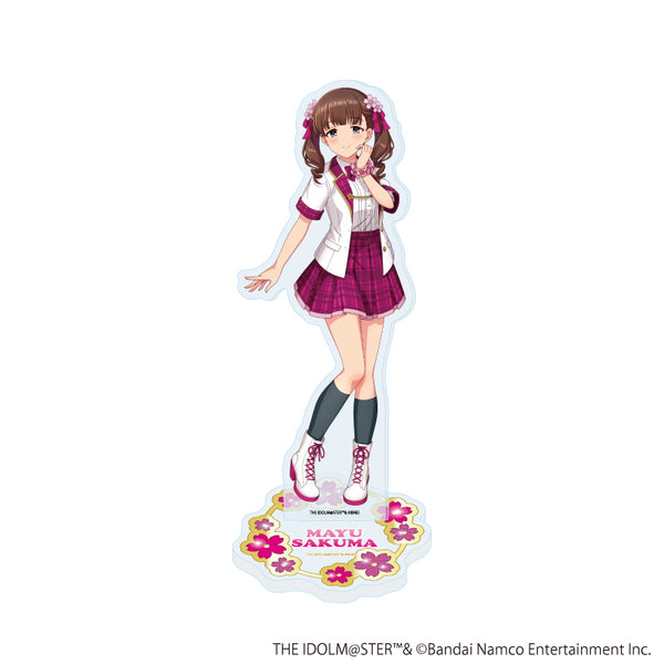 『アイドルマスター シンデレラガールズ』アクリルスタンド26/佐久間まゆ 制服アイドル衣装風(描き下ろしイラスト)